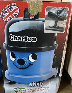 New Numatic Charles CVC370 Vacuum Cleaner Hoover Wet & Dry 3 in 1 Blue A21A Kit