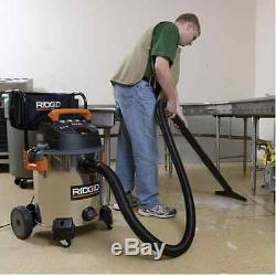 New Powerful 16-gal. Stainless Steel Heavy Duty Durable Wet Dry Vacuum Cleaner