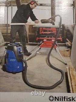 Nilfisk Aero 26-21 Wet/Dry Cleaner + Dust Extraction 110V /50-60Hz Black, Blue