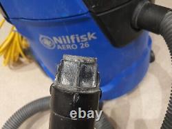 Nilfisk Aero 26-21 Wet/Dry Cleaner + Dust Extraction 110V /50-60Hz Black, Blue