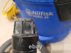 Nilfisk Aero 26-21 Wet/Dry Cleaner + Dust Extraction 110V /50-60Hz Black, Blue