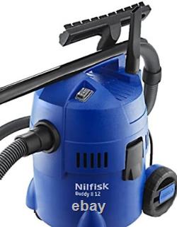 Nilfisk Buddy ll 12 UK Wet and Dry Vacuum Cleaner Indoor & Outdoor Cleaning