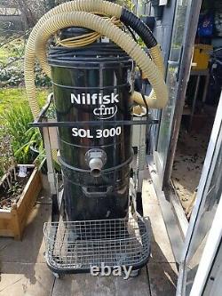Nilfisk Sol 3000 Industrial Wet And Dry Vacuum Cleaner and 5Kva Transformer