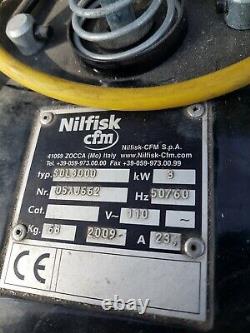 Nilfisk Sol 3000 Industrial Wet And Dry Vacuum Cleaner and 5Kva Transformer