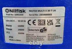 Nilfisk Wet & Dry Vacuum Cleaner Multi II 30 T without floor nozzle (Working)