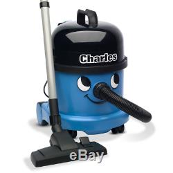 Numatic CVC370-2BL/BK Charles Wet and Dry Bagged Vacuum Cleaner, Blue