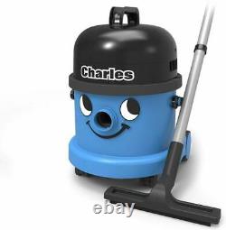 Numatic Charles CVC 370-2 Wet and Dry Bag Cylinder Vacuum Cleaner Blue