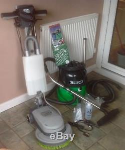 Numatic Lowline 332 Floor scrubber/polisher with George wet & dry vacuum cleaner