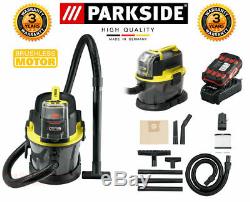 PARKSIDE Dry And Wet Vacuum Cleaner 10L 20v 4.0Ah Li-Ion battery BRAND NEW