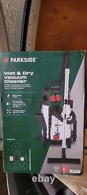 Parkside 1500W 30L Industrial Wet & Dry Vacuum Cleaner Stainless Steel Tank