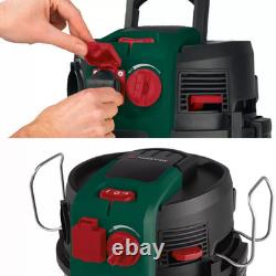 Parkside 1500W 30L Industrial Wet & Dry Vacuum Cleaner Stainless Steel Tank