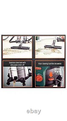 Parkside 1500W 30L Industrial Wet & Dry Vacuum Cleaner Stainless Steel Tank