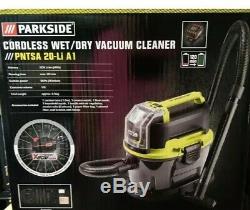 Parkside 20v 4ah Cordless Wet & Dry Vacuum Cleaner 10L PNTSA 20 Li A1 Uk Plug