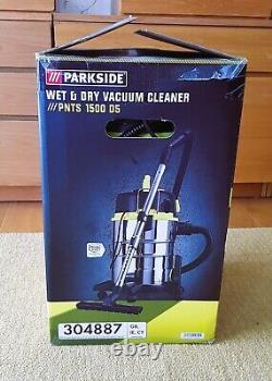Parkside Wet And Dry Vacuum Cleaner hoover 1500w pnts ds