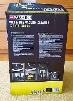 Parkside Wet And Dry Vacuum Cleaner hoover 1500w pnts ds