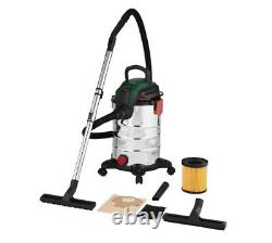 Parkside Wet & Dry Vacuum Cleaner 1400w 25L 2.5M Suction Hose 2024