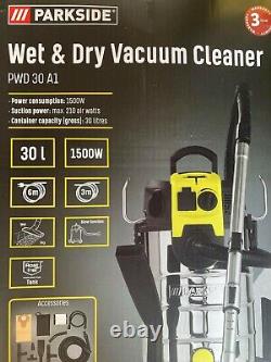 Parkside Wet & Dry Vacuum Cleaner 30L PWD 30 A1