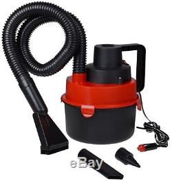 Portable 12V Wet & Dry Canister Car Vacuum Cleaner Hose Inflation Pump DC Plug