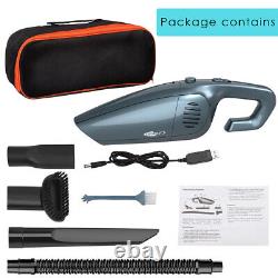 Powerful Car Vacuum Cleaner Wet/Dry Cordless Strong Suction Handheld Cleaning