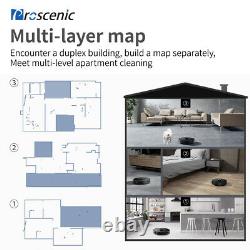 Proscenic M7 Pro Laser Robotic Vacuum Cleaner Dry Wet Mopping With dust collector