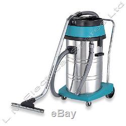 Qualtex 80L Wet & Dry Tub Vacuum Cleaner Industrial Stainless Steel Hoover 2000W