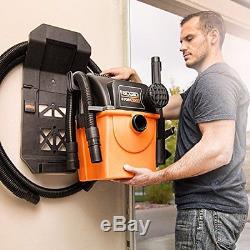 RIDGID Wet Dry Vacs VAC5000 Portable Wall Mount Wet Dry Vacuum Cleaner for Shop