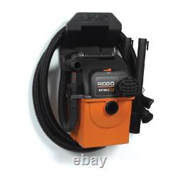Ridgid 5-Gal Shop Vacuum Wet Dry Wall-Mount Vac Cleaner Blower with Accessories