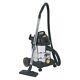 SEALEY VACUUM CLEANER INDUSTRIAL WET & DRY 20L 1250With110V STAINLESS DRUM