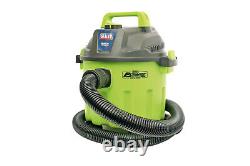 SEALEY Vacuum Cleaner Wet & Dry 10ltre 1000W / 230V BRIGHT Green