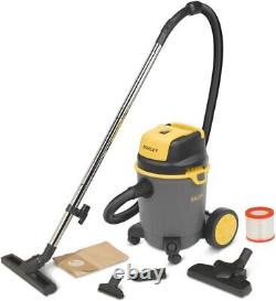 STANLEY SXVC20PE Wet&Dry Vacuum Cleaner, Black/Yellow, 20 L-Power Tool Socket