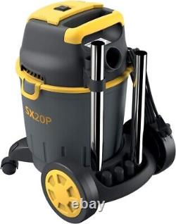 STANLEY SXVC20PE Wet&Dry Vacuum Cleaner, Black/Yellow, 20 L-Power Tool Socket