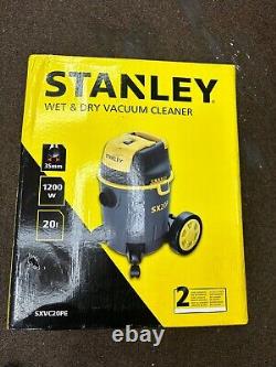 STANLEY lightweight SXVC20PE Wet&Dry Vacuum Cleaner, Black/Yellow, 20 L-Power