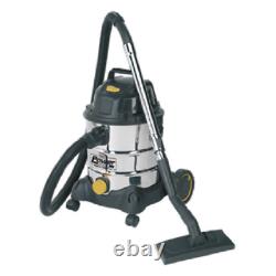 Sealey 20L Wet & Dry Industrial Vacuum Cleaner 1250With110V Stainless Drum PC200SD