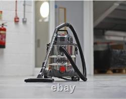 Sealey 20L Wet and Dry Industrial Vacuum Cleaner 1250W Stainless Drum