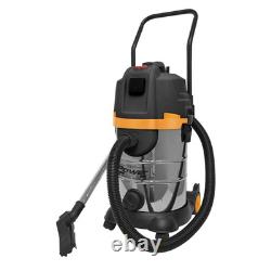 Sealey 30L Industrial Cyclone Vacuum Cleaner Wet & Dry 1200With230V PC300BL