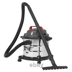 Sealey PC195SD Wet and Dry Vacuum Cleaner 20L Industrial Vac 20L 240V