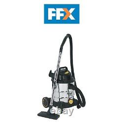 Sealey PC200SD 110v 1250w Vacuum Cleaner Industrial Wet and Dry 20ltr Stainless