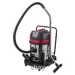 Sealey PC460 Vacuum Cleaner Wet & Dry 60L Stainless Drum 1600With230V