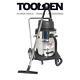 Sealey PC477 Vacuum Cleaner Industrial Wet & Dry 77L Stainless Steel Drum with S