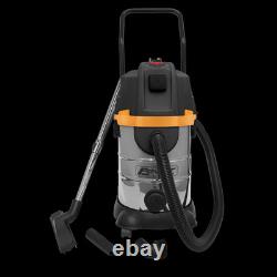 Sealey Vacuum Cleaner Cyclone Wet/Dry 30 Litres Double Stage 1200With230V PC300BL
