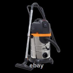 Sealey Vacuum Cleaner Cyclone Wet/Dry 30 Litres Double Stage 1200With230V PC300BL