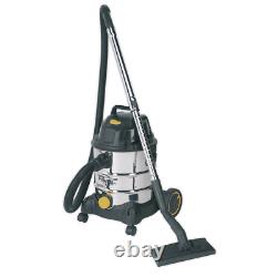 Sealey Vacuum Cleaner Ind Wet & Dry 20L 1250With110V Stainless Drum PC200SD110