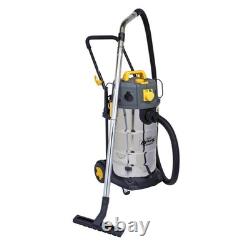Sealey Vacuum Cleaner Industrial Dust-Free Wet/Dry 38L 110V Stainless Steel