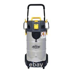 Sealey Vacuum Cleaner Industrial Dust-Free Wet/Dry 38L 110V Stainless Steel