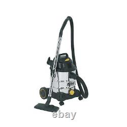 Sealey Vacuum Cleaner Industrial Wet & Dry 20L 1250With110V Stainless Drum