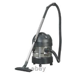 Sealey Vacuum Cleaner Industrial Wet & Dry 20L 1250With230V Stainless Drum PC200SD