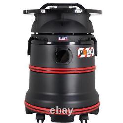 Sealey Vacuum Cleaner Industrial Wet & Dry 35ltr 1200With230V Class M Filtration