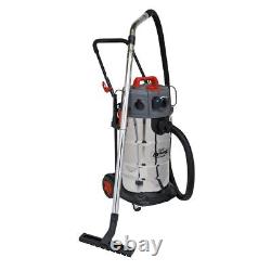 Sealey Vacuum Cleaner Industrial Wet/Dry 38L 1500With230V Stainless Steel