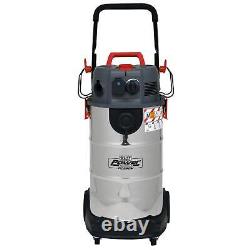 Sealey Vacuum Cleaner Industrial Wet/Dry 38L 1500With230V Stainless Steel Drum