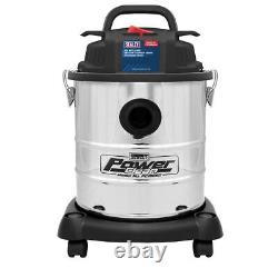 Sealey Vacuum Cleaner Wet & Dry 20L 1200W Stainless Drum PC195SD